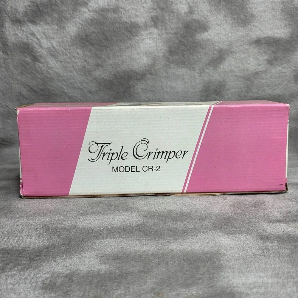 Triple Crimper 3 in 1 Crimp, Straighten, Wave Model CR-2 Vintage‎ 90s